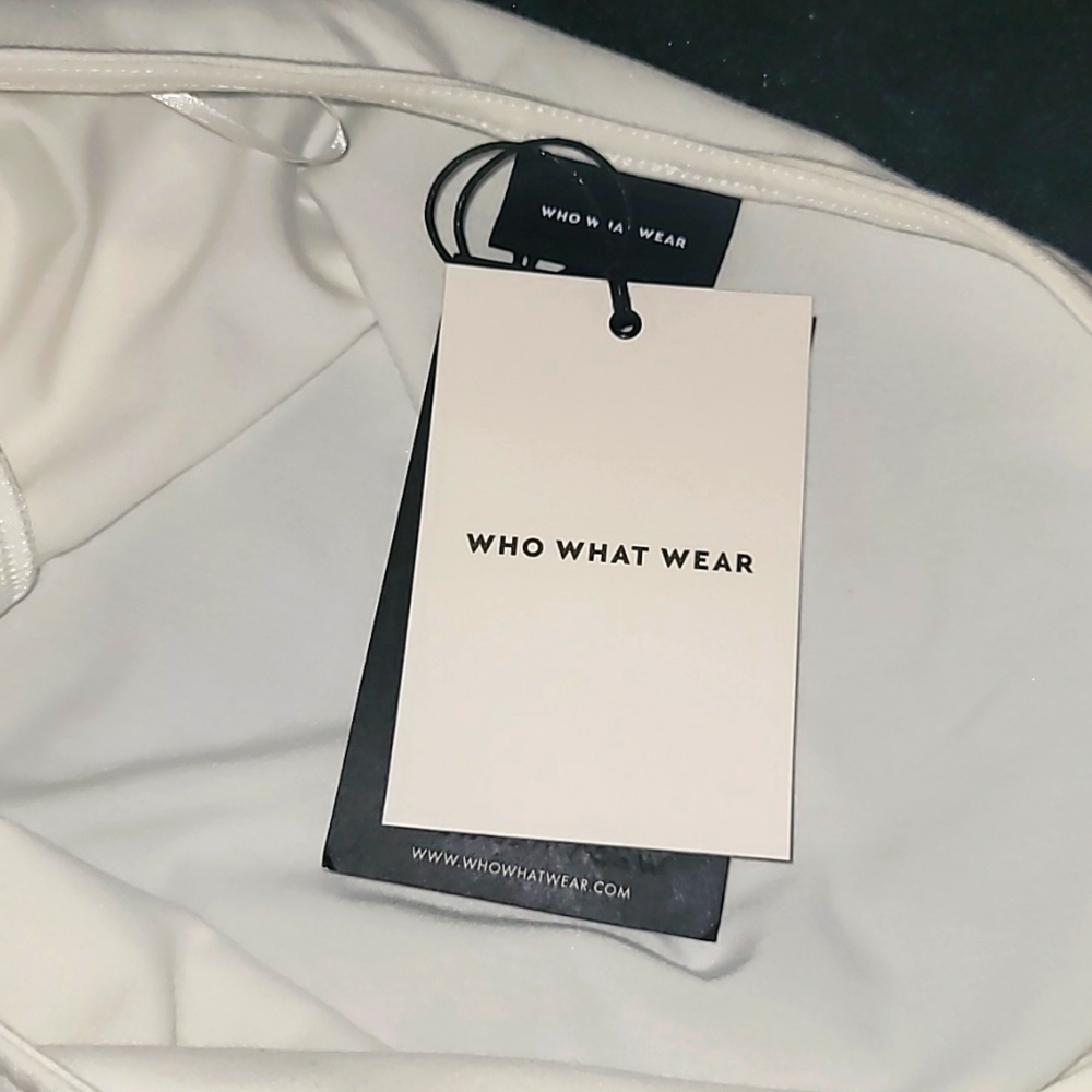 Off The Shoulder White Dress Resortwear Vacation Office Wear Business Casual - Picture 4 of 9